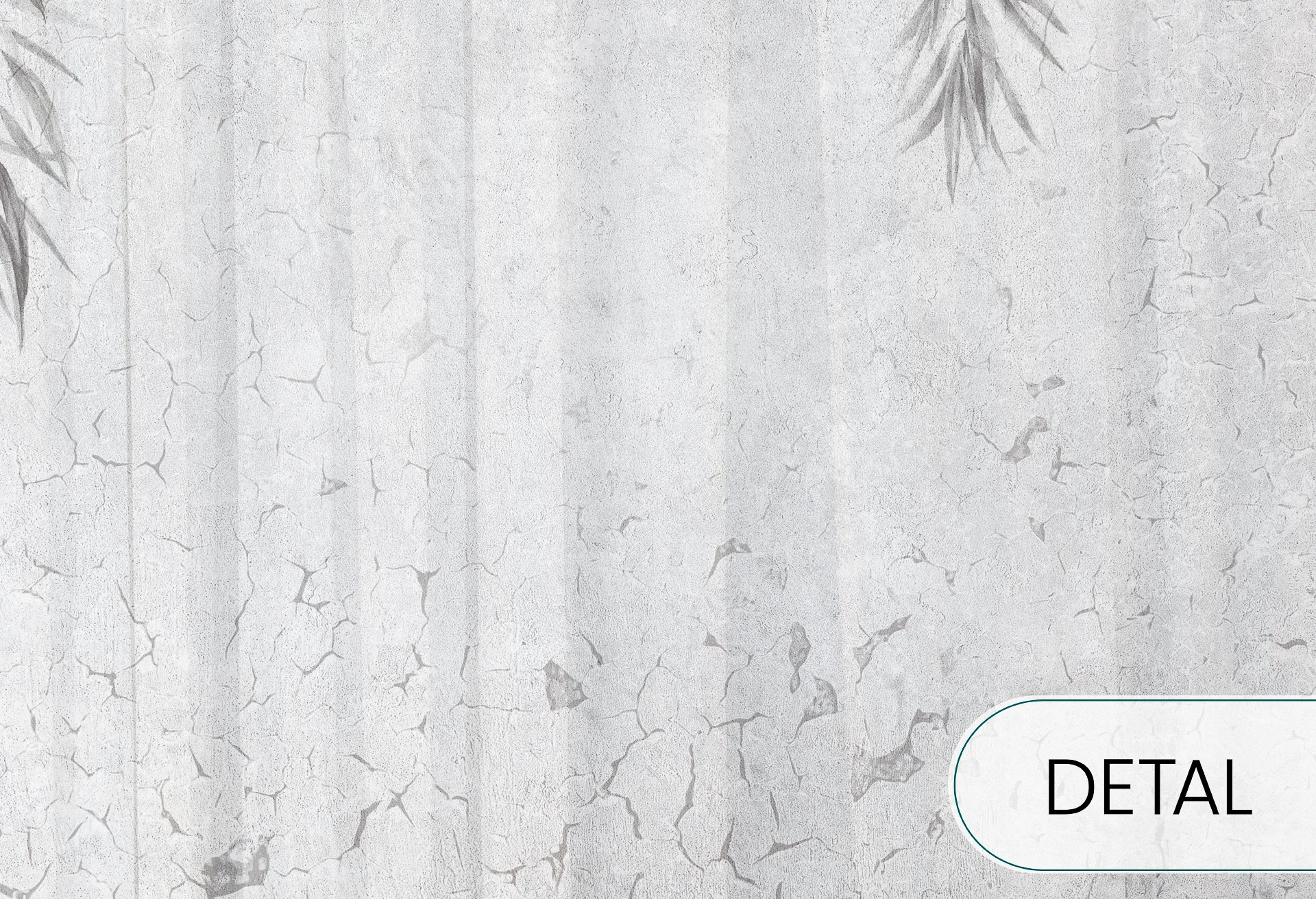 BOTANICA - grey blue - tapeta z motywem roślinnym do salonu lub sypialni