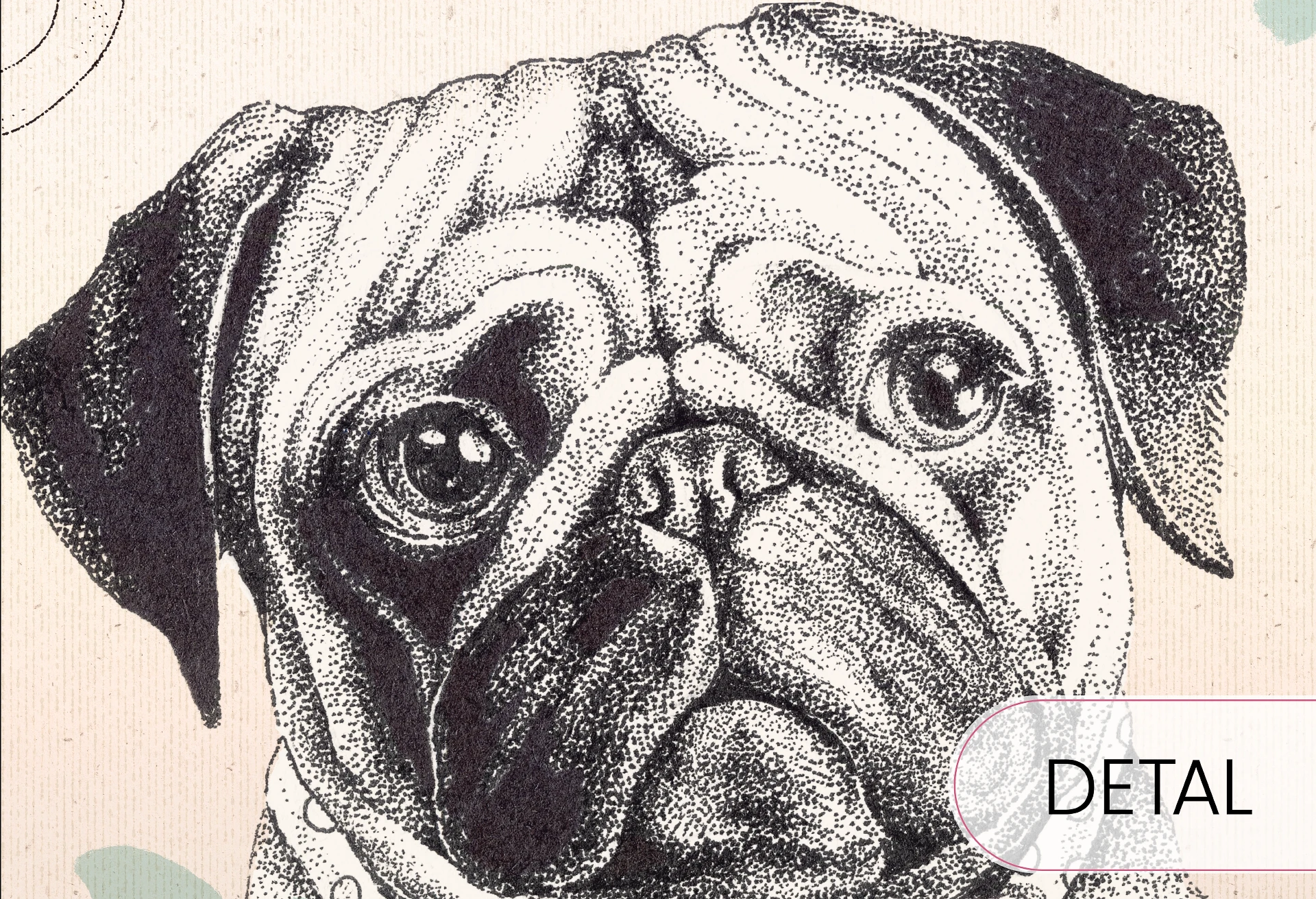 DOGGIES - beige - tapeta w pieski do pokoju dziecięcego