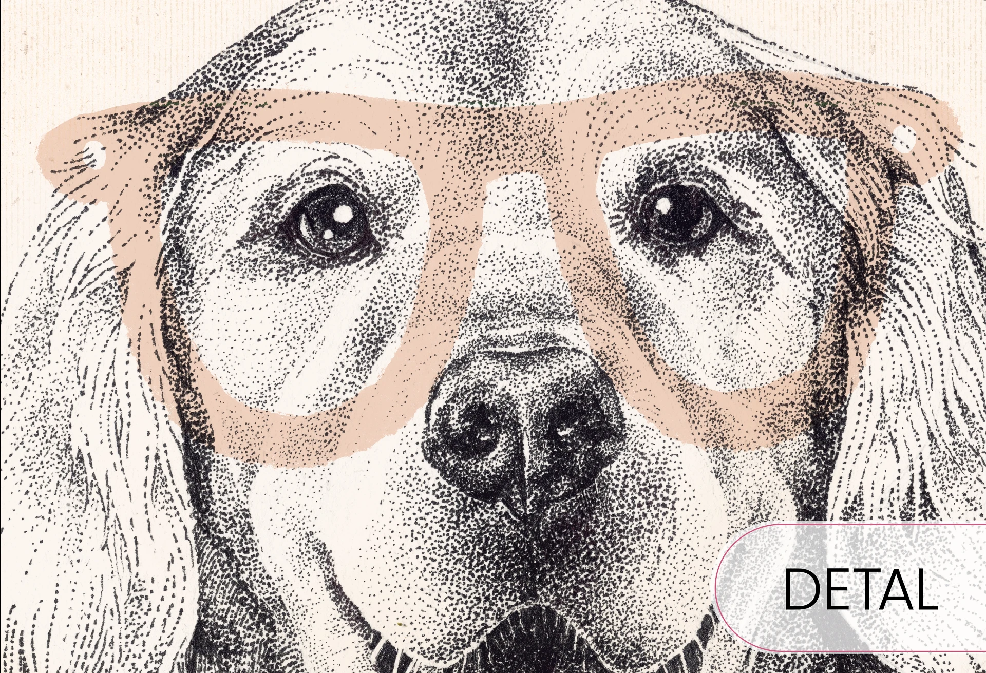 DOGGIES - beige - tapeta w pieski do pokoju dziecięcego