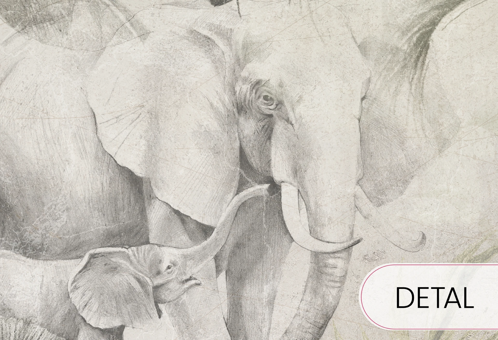 EXOTIC ANIMALS - green - tapeta do salonu w egzotyczne zwierzęta