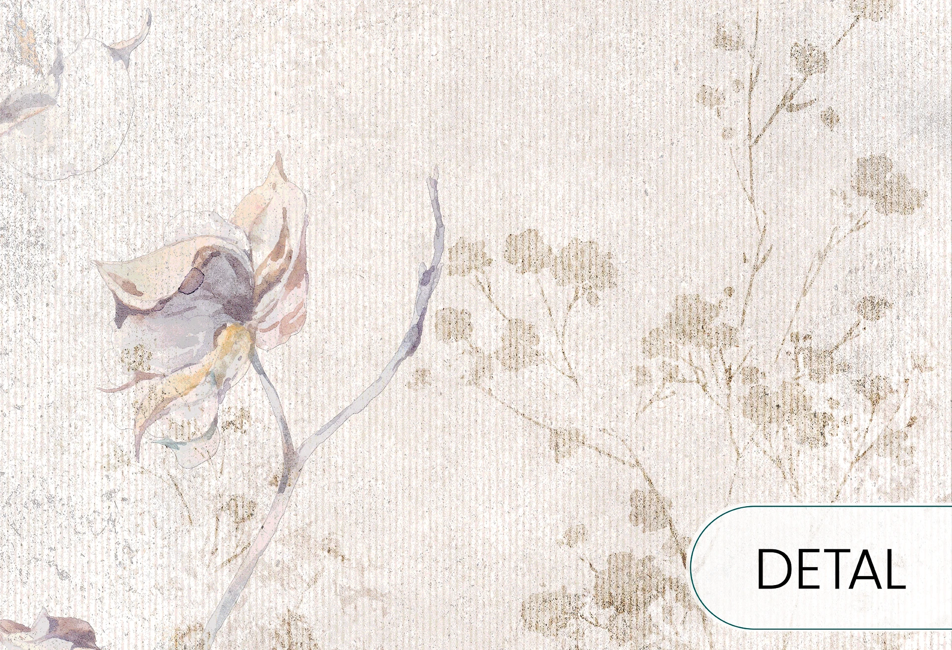 FIELDS OF COTTON - romantyczna tapeta do salonu lub sypialni