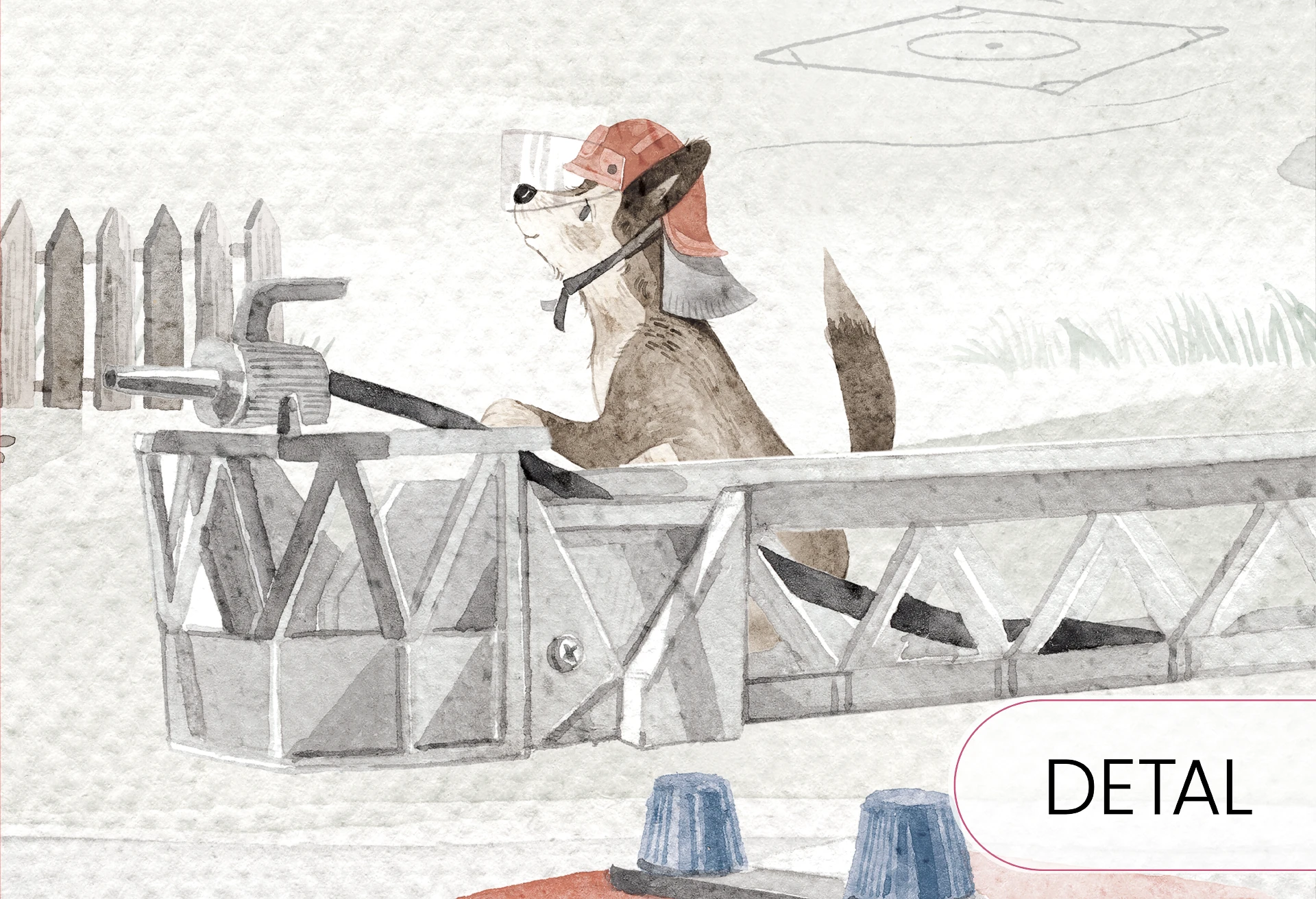 FIRE PATROL - red -  tapeta dla chłopca z wozami strażackimi