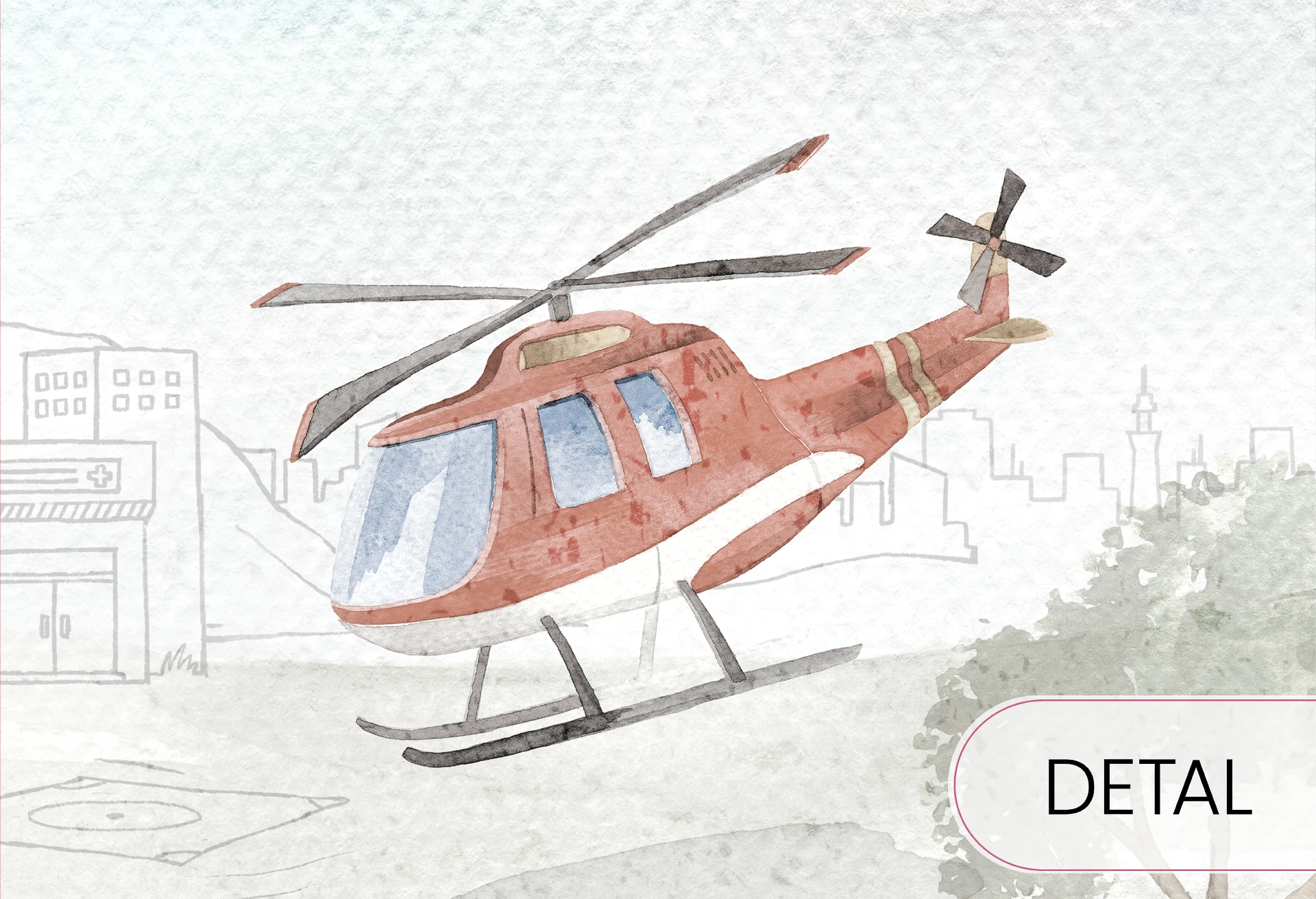 FIRE PATROL - red -  tapeta dla chłopca z wozami strażackimi