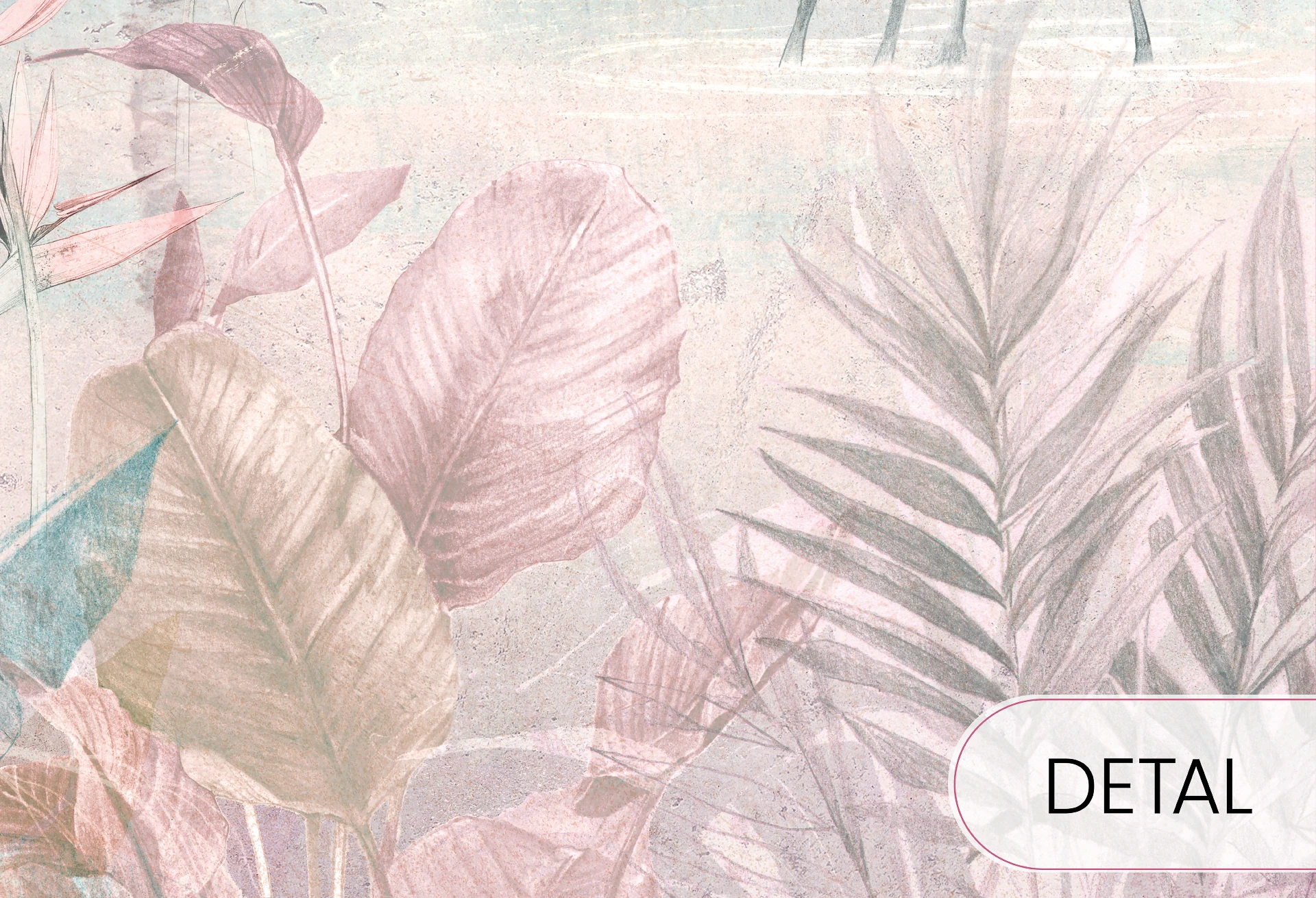 FLAMINGO BAY - intense - tapeta z flamingami do pokoju nastolatki