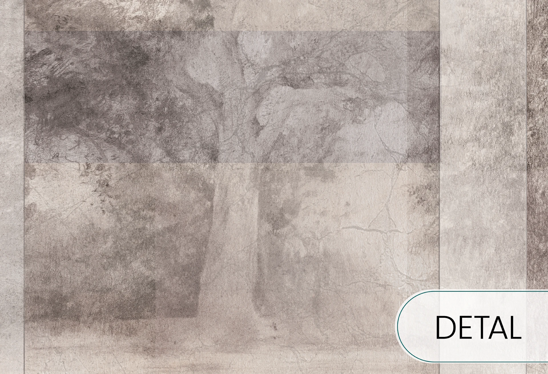 FLORESTA - creme - tapeta do salonu z motywem lasu