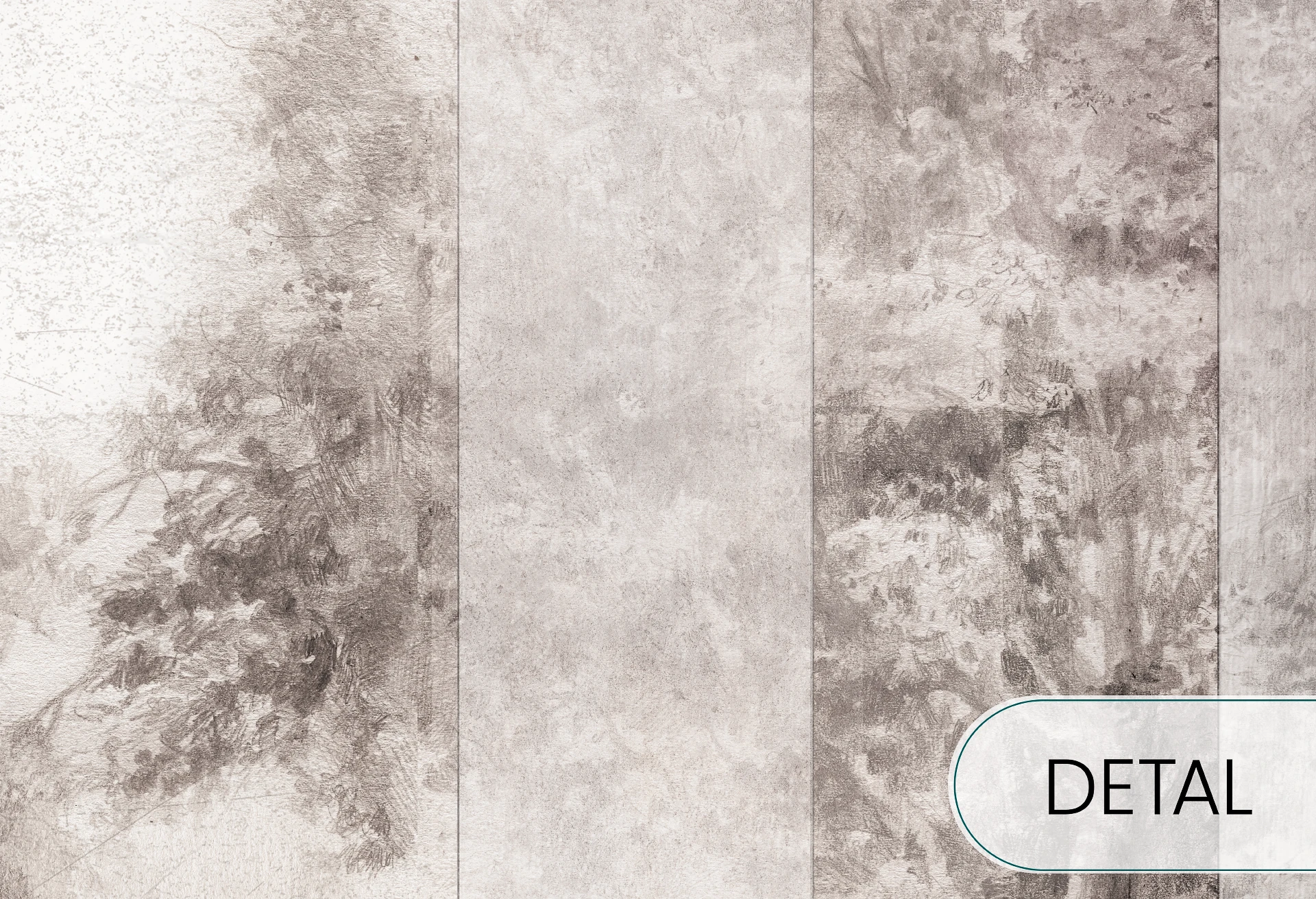 FLORESTA - creme - tapeta do salonu z motywem lasu