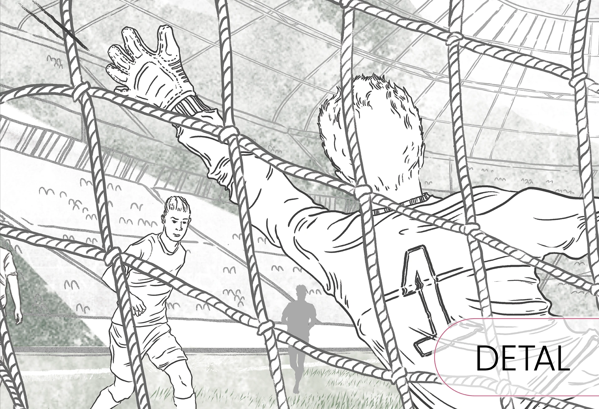 FOOTBALL - green - tapeta dla chłopca do pokoju