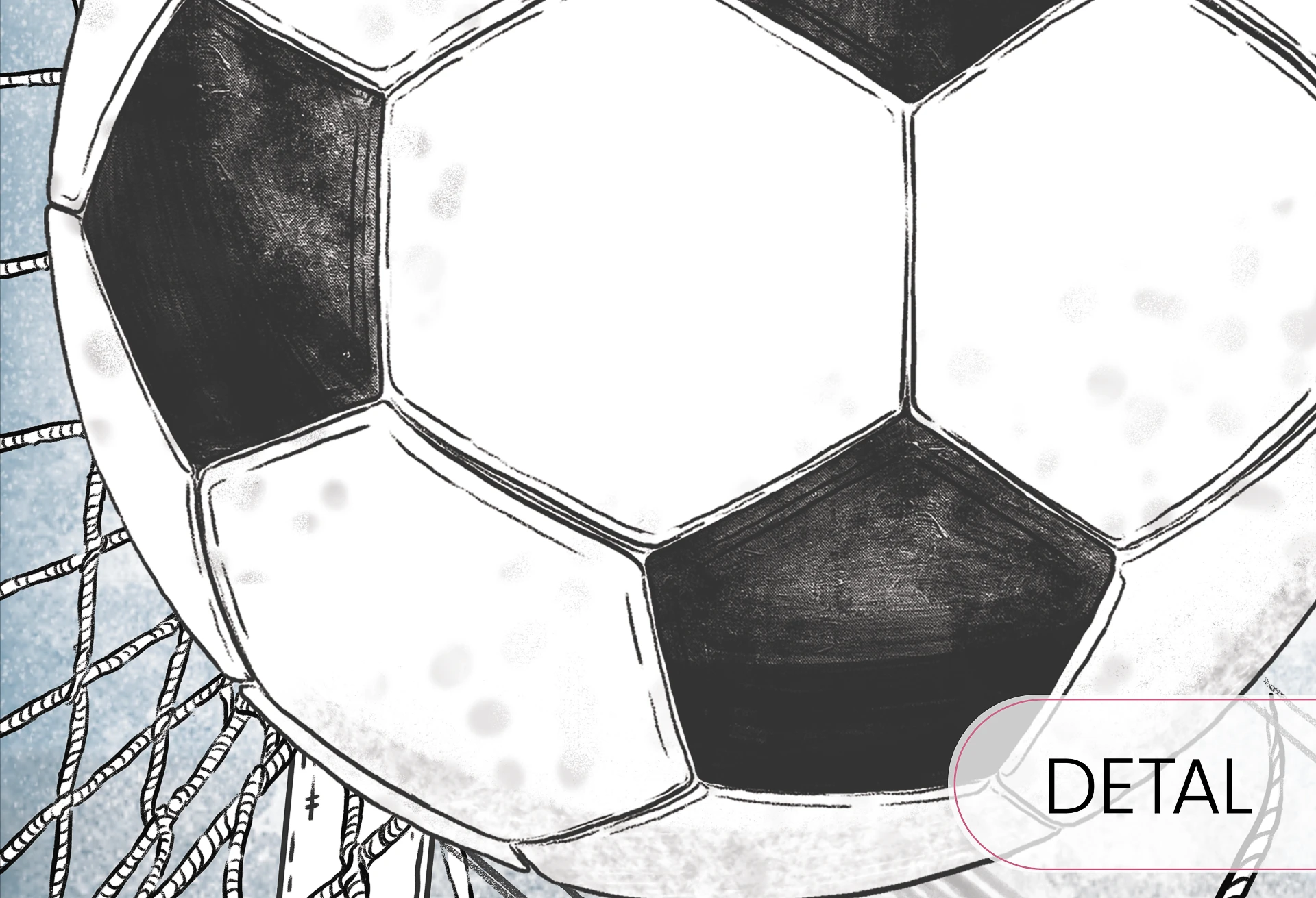 FOOTBALL - sky blue - sportowa tapeta dla chłopca