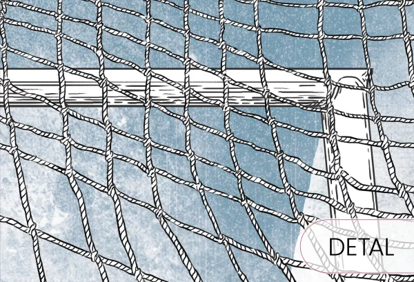 FOOTBALL - sky blue - sportowa tapeta dla chłopca - detal