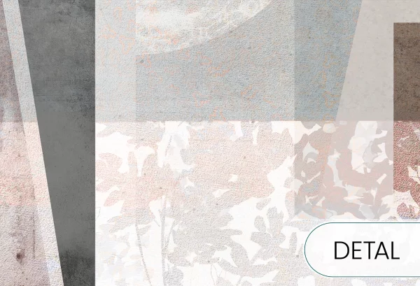 GEOMETRIC ABSTRACTION - nowoczesna tapeta do salonu - detal