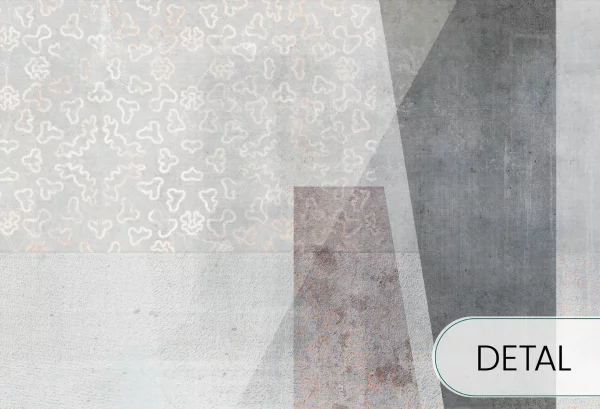 GEOMETRIC ABSTRACTION - nowoczesna tapeta do salonu - detal