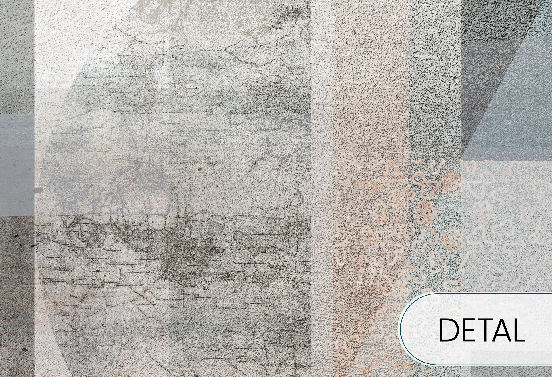 GEOMETRIC ABSTRACTION - nowoczesna tapeta do salonu