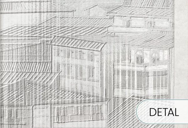 FIRENZE - relief - tapeta z motywem miasta do salonu lub sypialni - detal