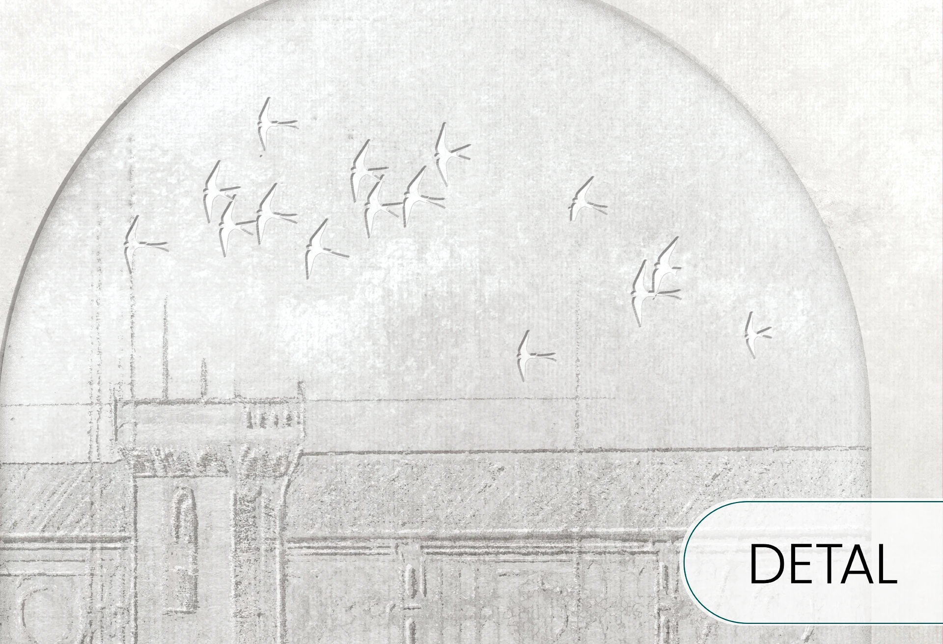 FIRENZE - relief - tapeta z motywem miasta do salonu lub sypialni