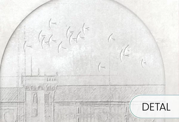 FIRENZE - relief - tapeta z motywem miasta do salonu lub sypialni - detal