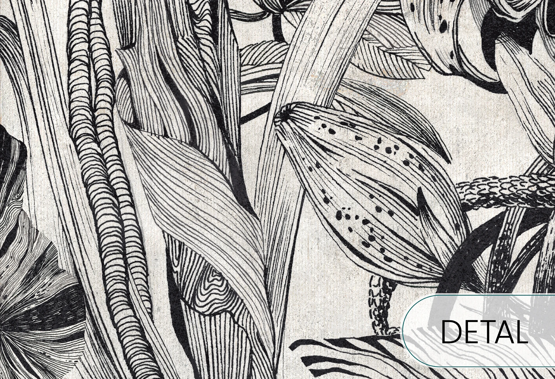 HAVANA - black&white - tapeta leśna do salonu