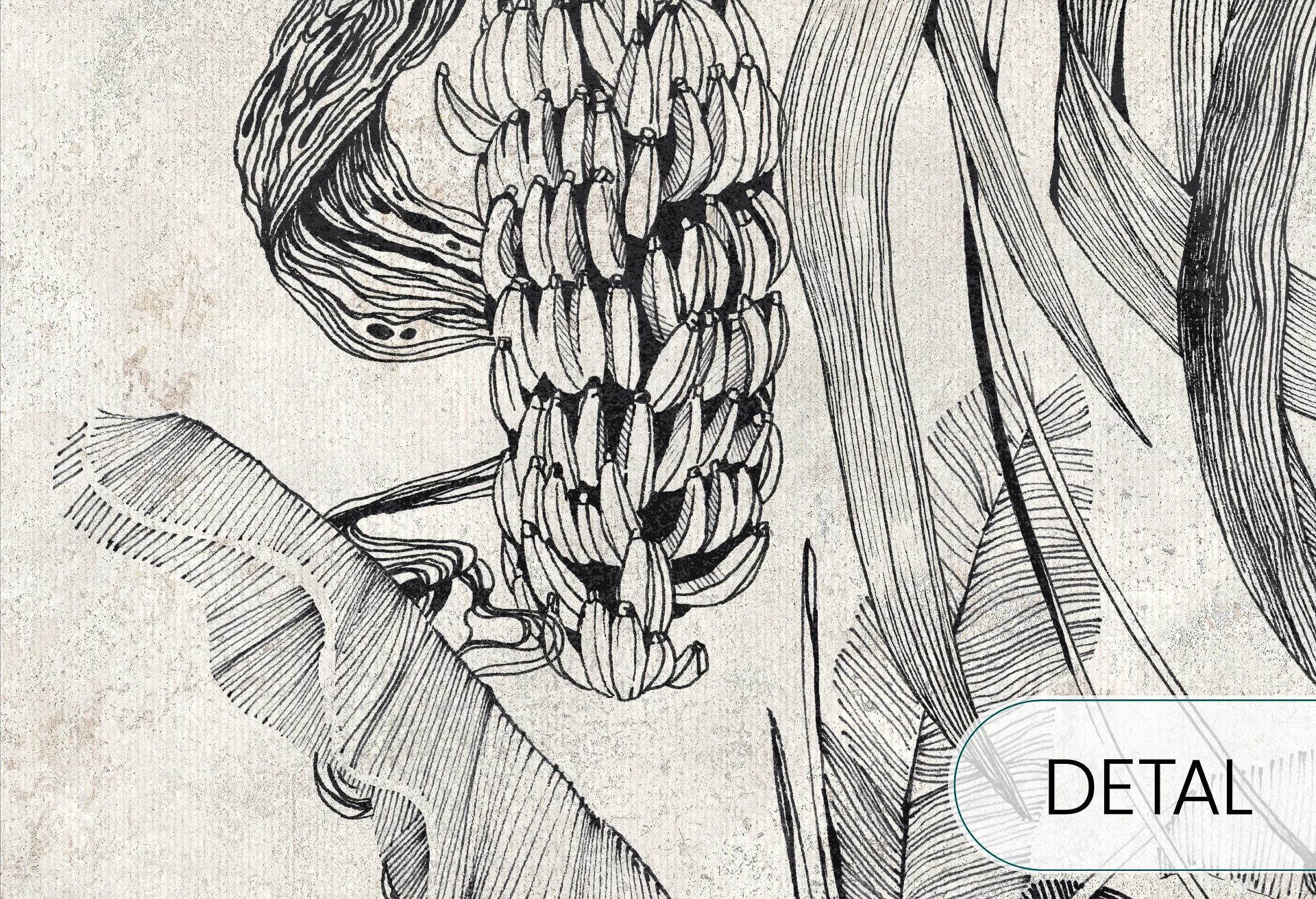 HAVANA - black&white - tapeta leśna do salonu