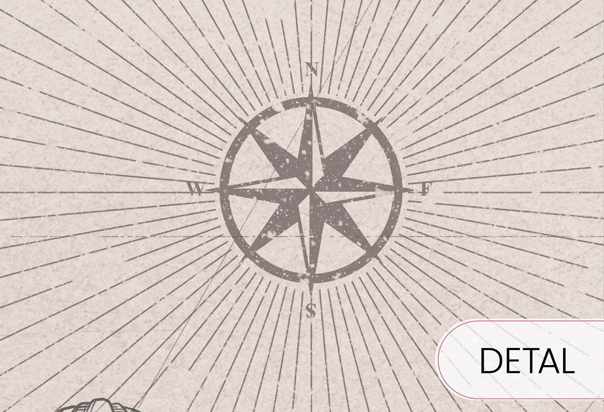 MAPS - desert rose - tapeta z mapą i zwierzętami