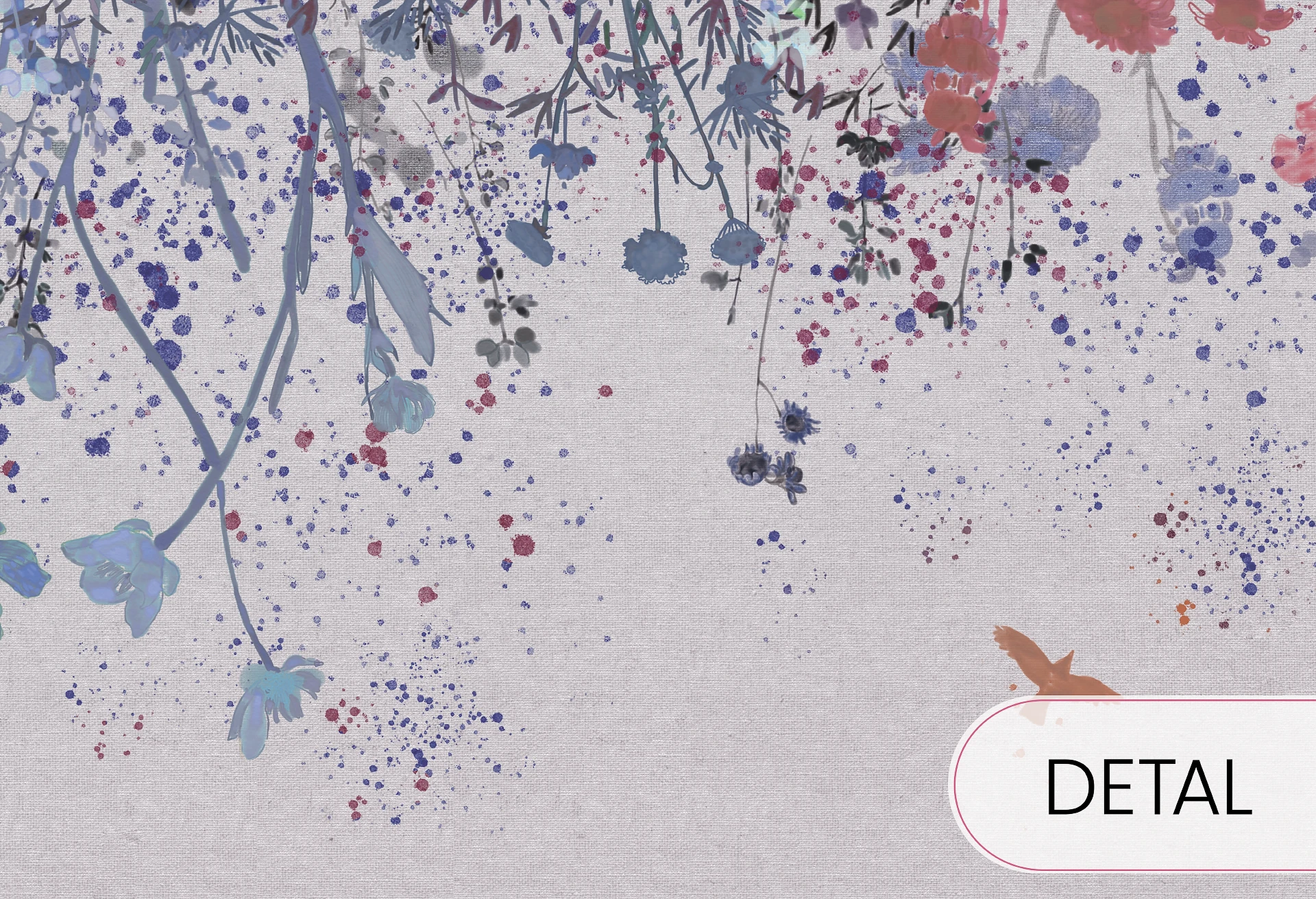 MEADOW - kolor 01 - tapeta w kwiaty do pokoju dziecięcego