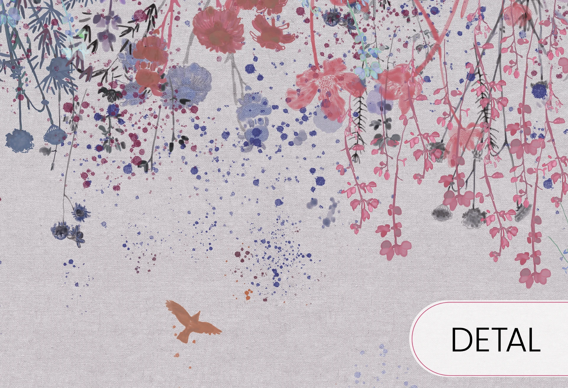 MEADOW - kolor 01 - tapeta w kwiaty do pokoju dziecięcego