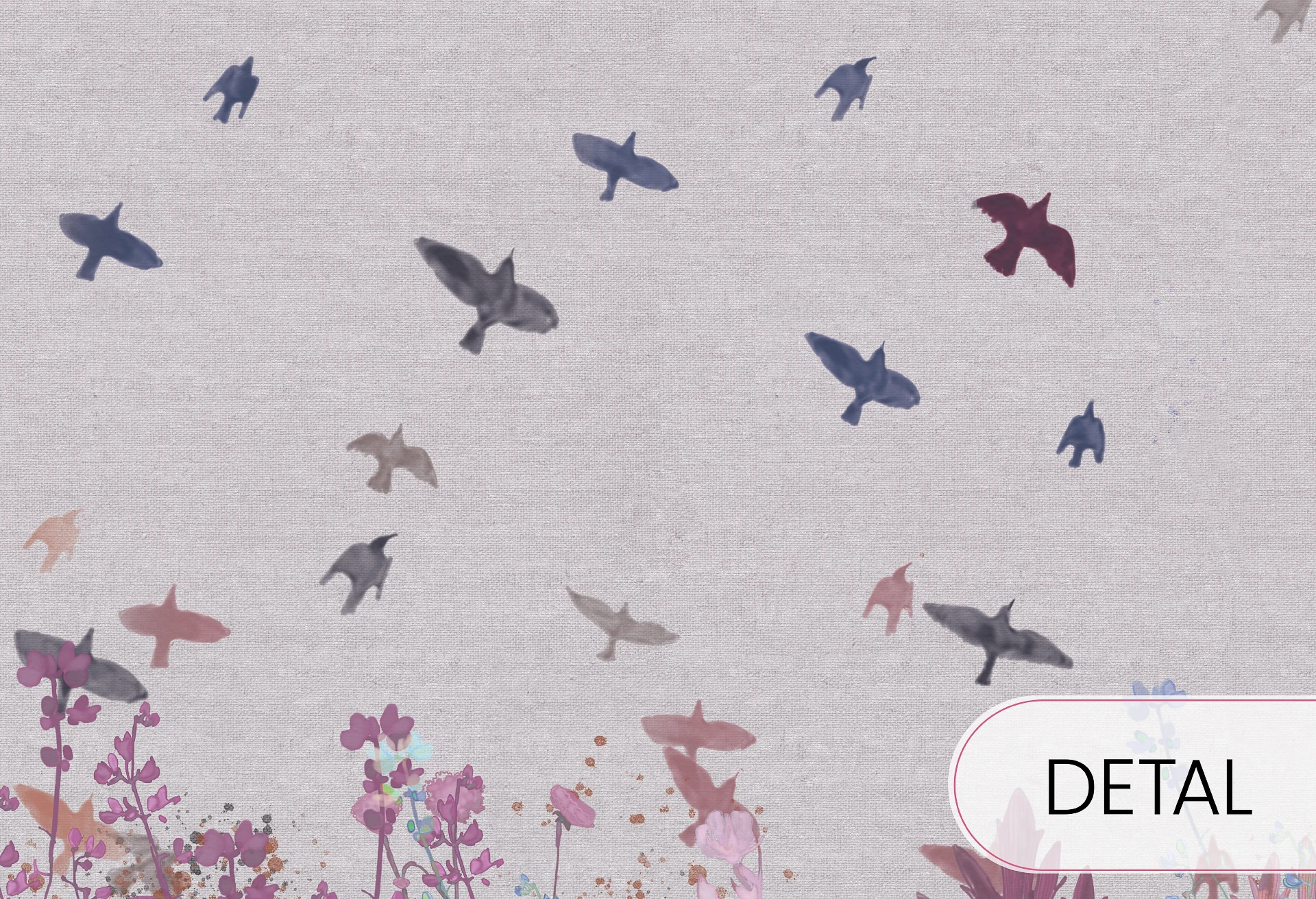 MEADOW - kolor 01 - tapeta w kwiaty do pokoju dziecięcego