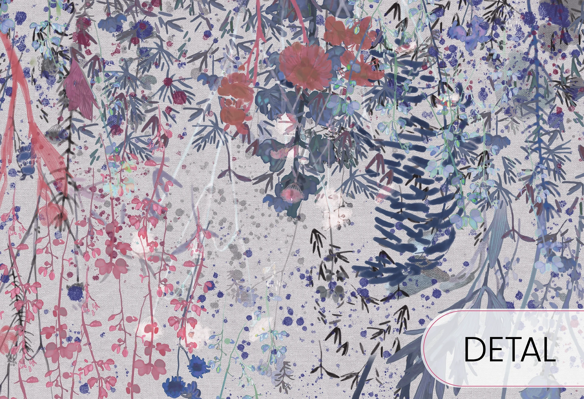 MEADOW - kolor 01 - tapeta w kwiaty do pokoju dziecięcego