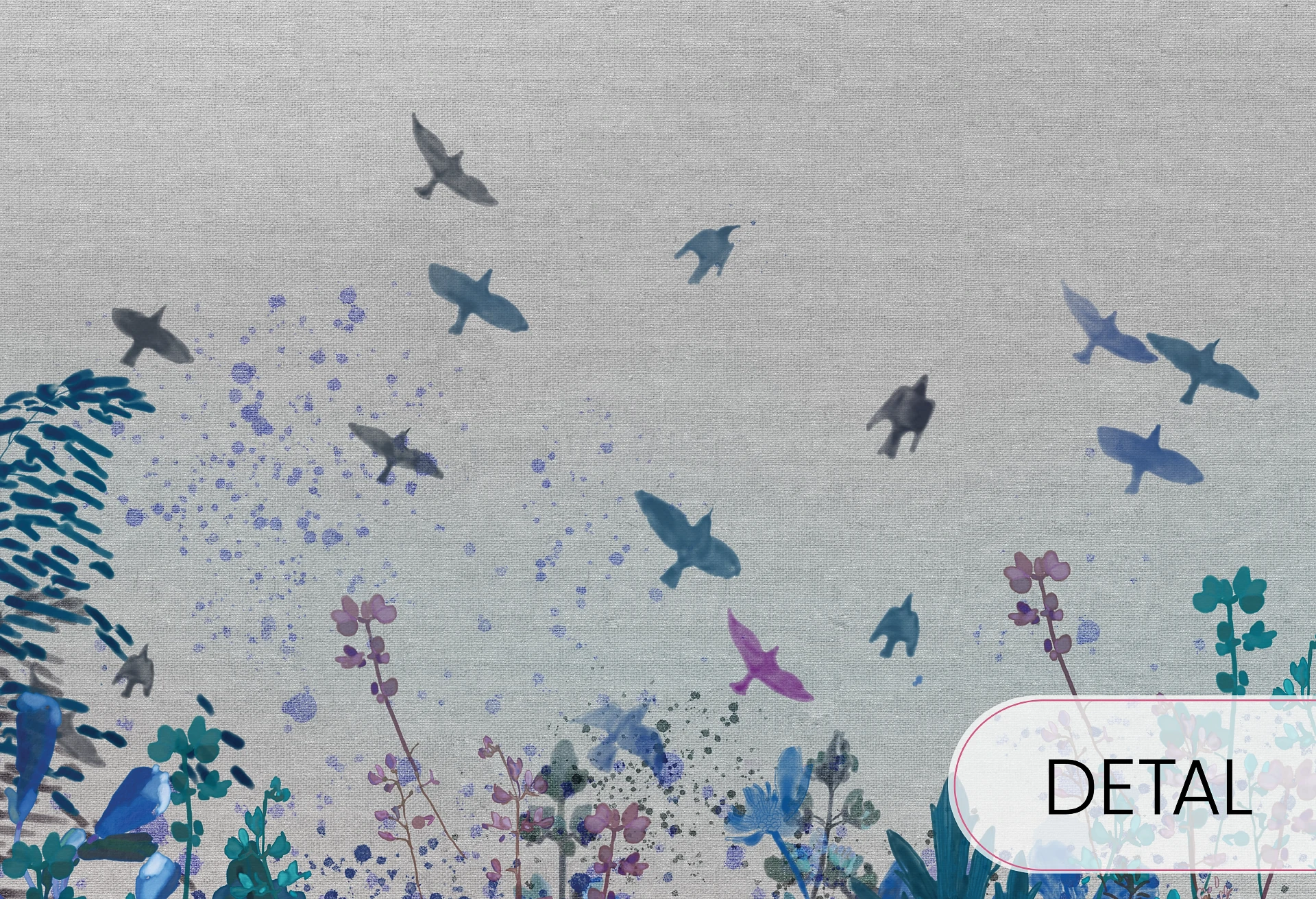 MEADOW - kolor 03 - tapeta dla nastolatki w kwiaty