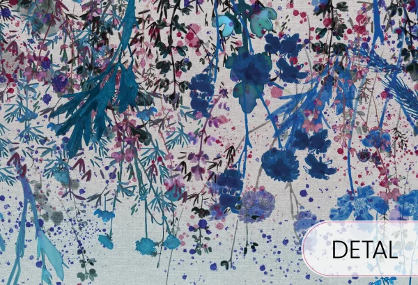 MEADOW - kolor 03 - tapeta dla nastolatki w kwiaty - detal