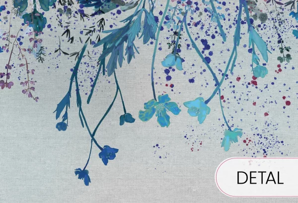 MEADOW - kolor 03 - tapeta dla nastolatki w kwiaty - detal