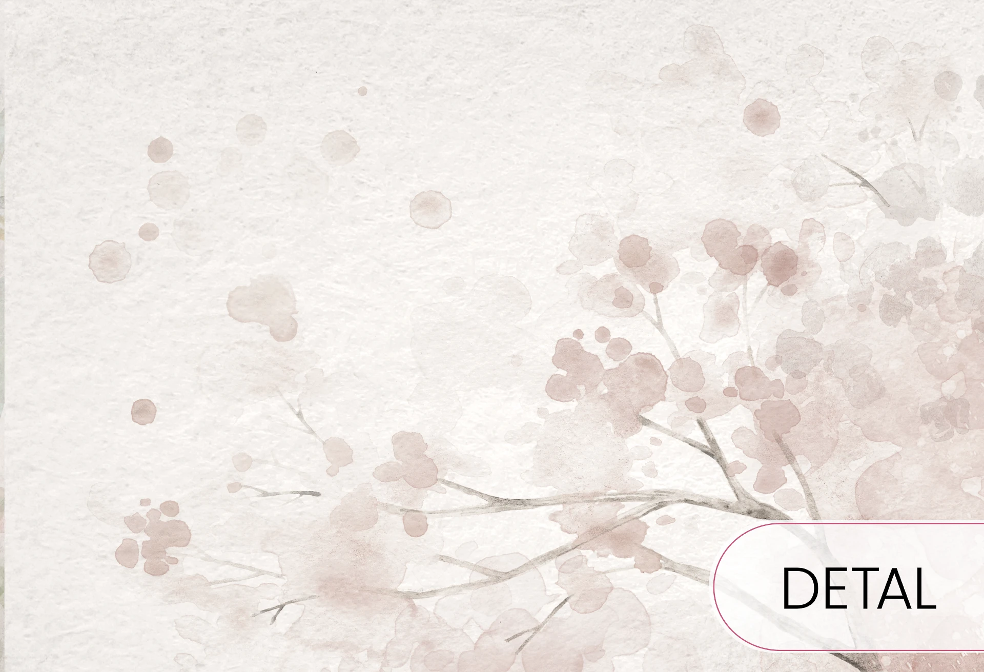 MERRY CHERRY - powder - delikatna tapeta dla dziewczynki