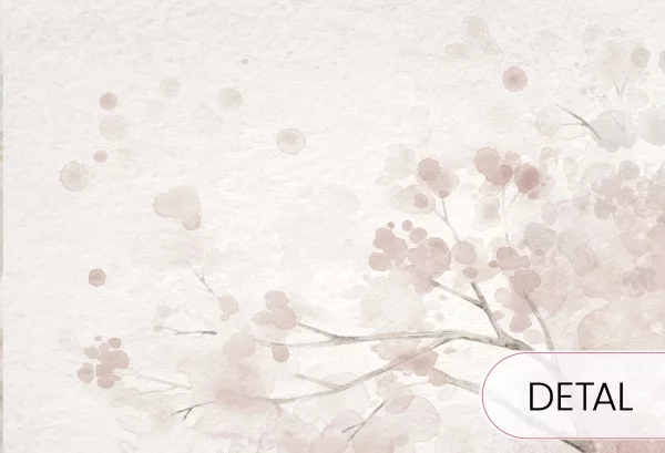 MERRY CHERRY - powder - delikatna tapeta dla dziewczynki - detal