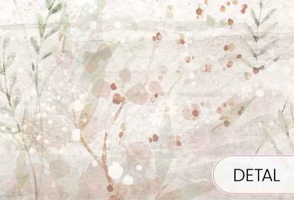 MERRY CHERRY - powder - delikatna tapeta dla dziewczynki - detal