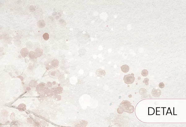 MERRY CHERRY - powder - delikatna tapeta dla dziewczynki - detal