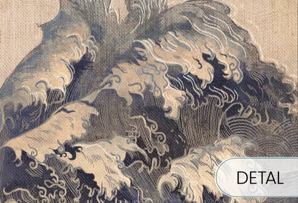 MONSOON - gold - tapeta do salonu w stylu japońskim - detal