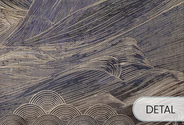 MONSOON - gold - tapeta do salonu w stylu japońskim - detal