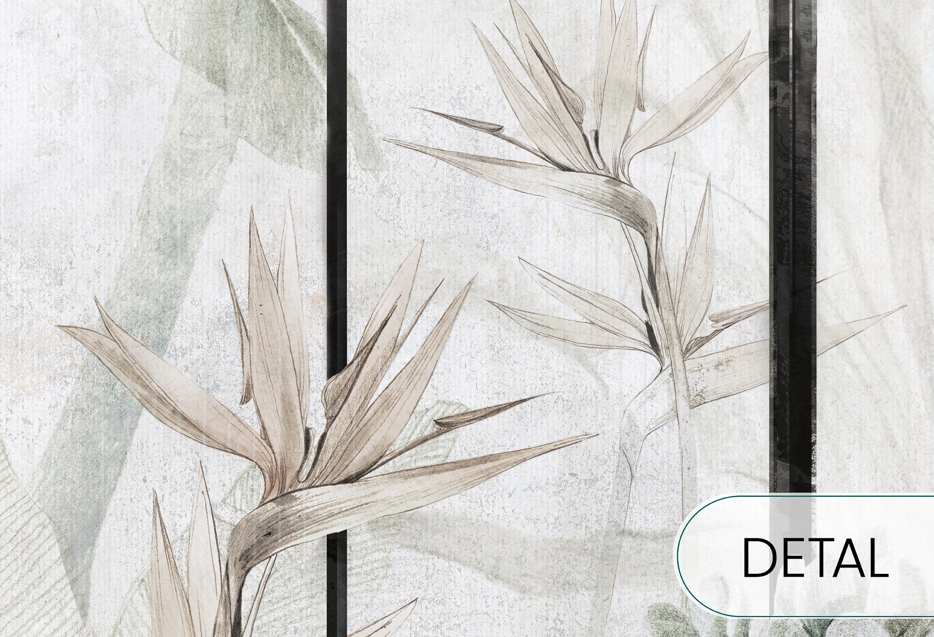 PARADISE - fine - pomysłowa tapeta roślinna do salonu lub sypialni