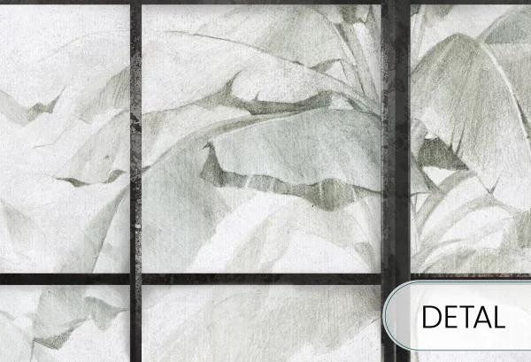 PARADISE - fine - pomysłowa tapeta roślinna do salonu lub sypialni - detal