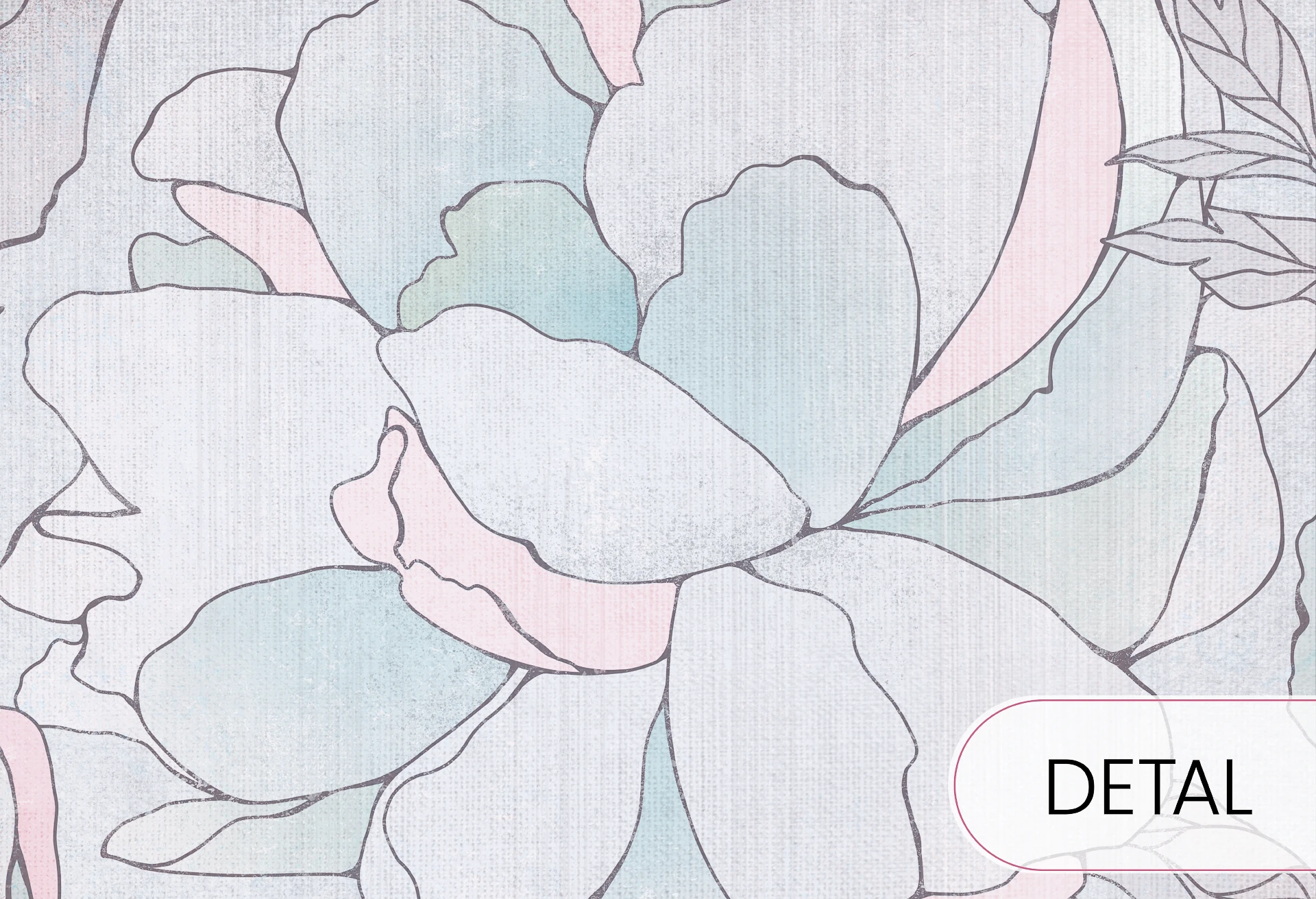 PEONIES - bubblegum - tapeta kwiatowa do pokoju dziewczynki