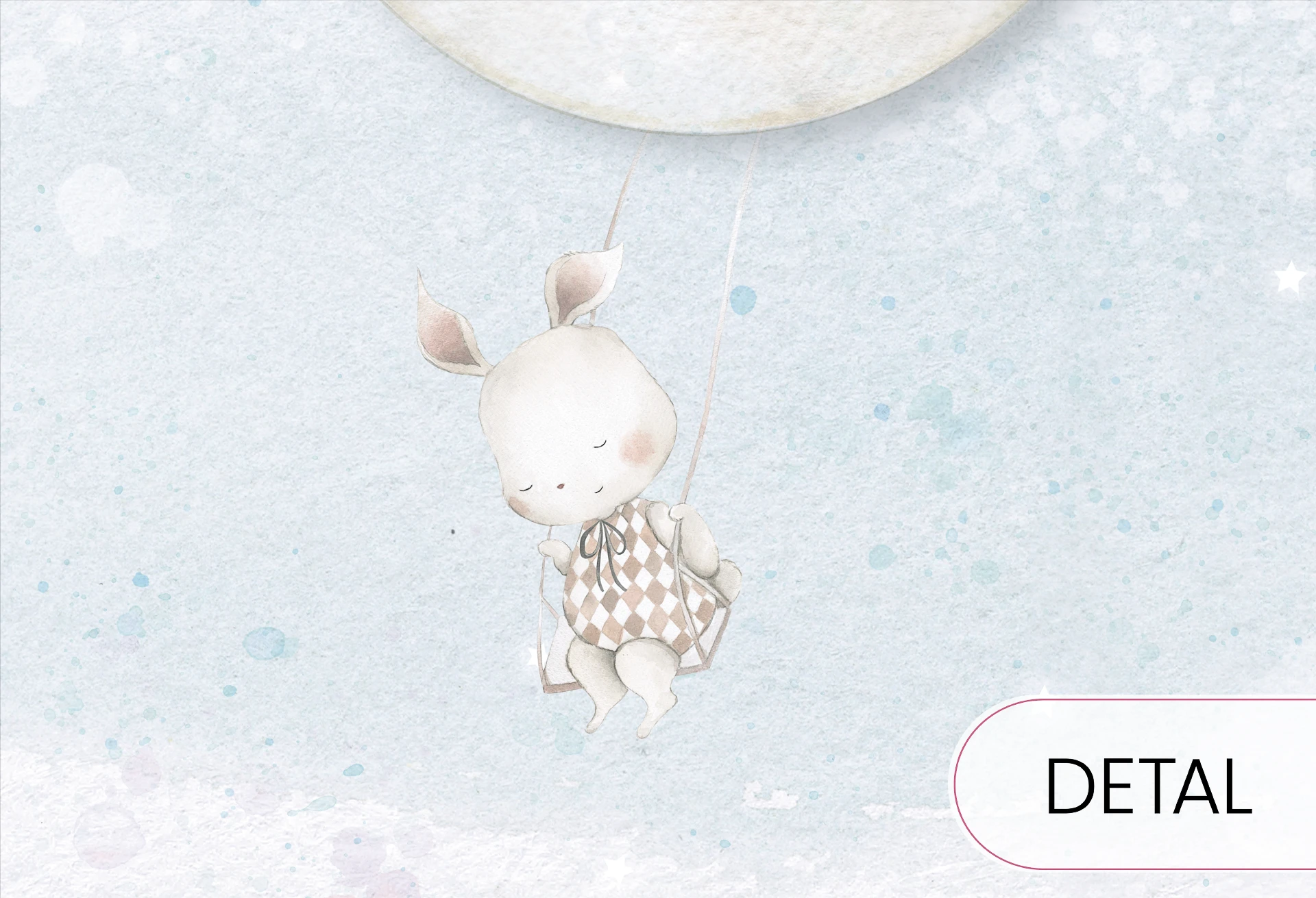 RAINBOW - mint - dziecięca tapeta z tęczą