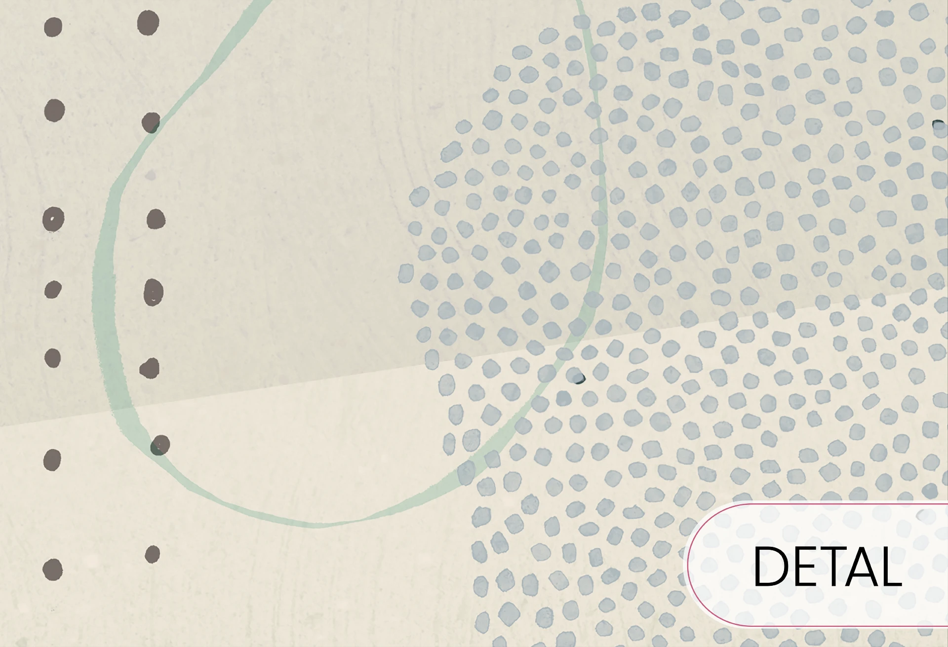 RAINBOW DOTS - birds - minimalistyczna tapeta dla dziewczynek