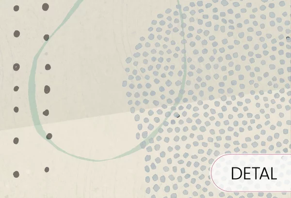 RAINBOW DOTS - birds - minimalistyczna tapeta dla dziewczynek - detal