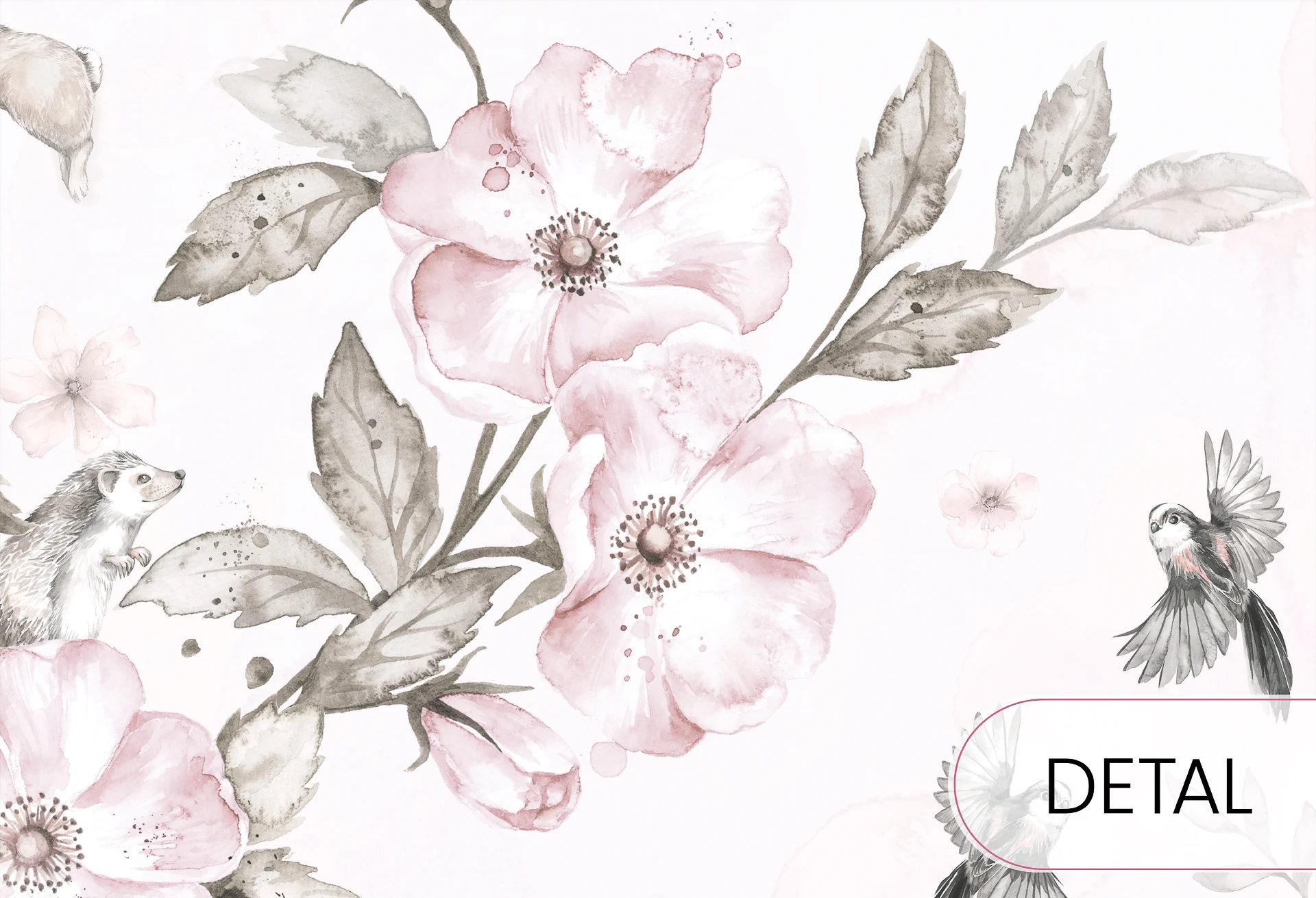 ROSE GARDEN - kwiatowa tapeta dla dziewczynki