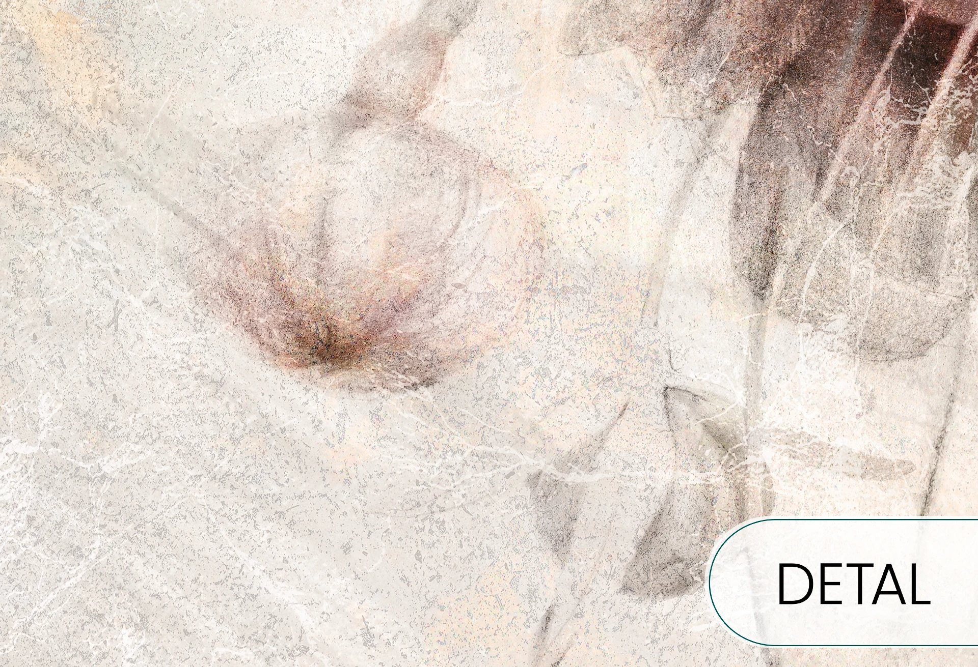 SWINGTIME FUCHSIA - creme - tapeta do salonu z motywem kwiatowym