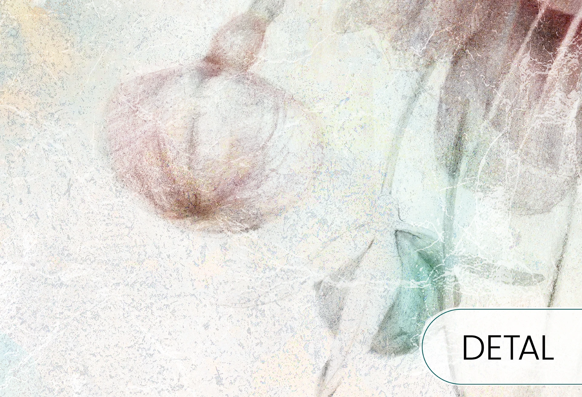 SWINGTIME FUCHSIA - pastel - tapeta w wielkie kwiaty do sypialni