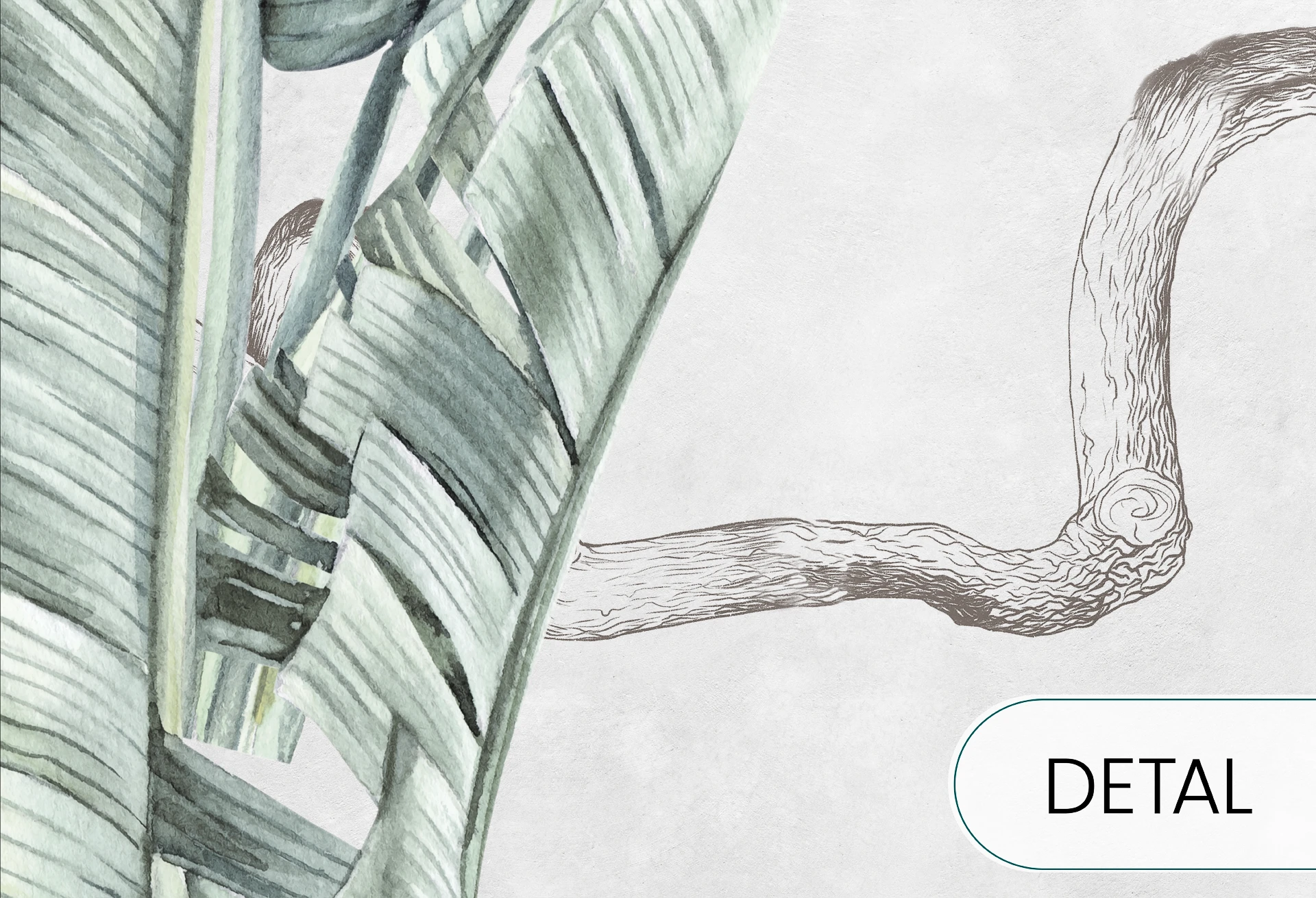 URBAN JUNGLE - kameleon - tapeta na ścianę z motywem natury