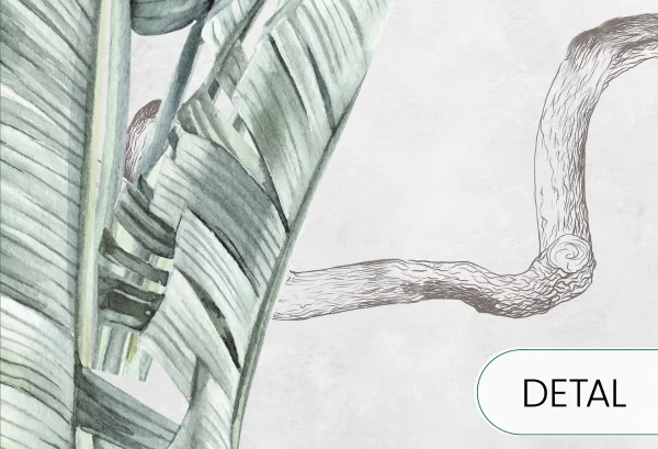 URBAN JUNGLE - kameleon - tapeta na ścianę z motywem natury - detal