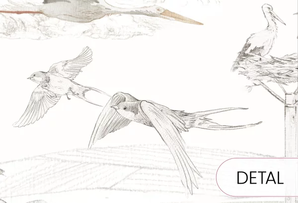 VINTAGE COUNTRY - boys - tapeta chłopięca w traktory - detal