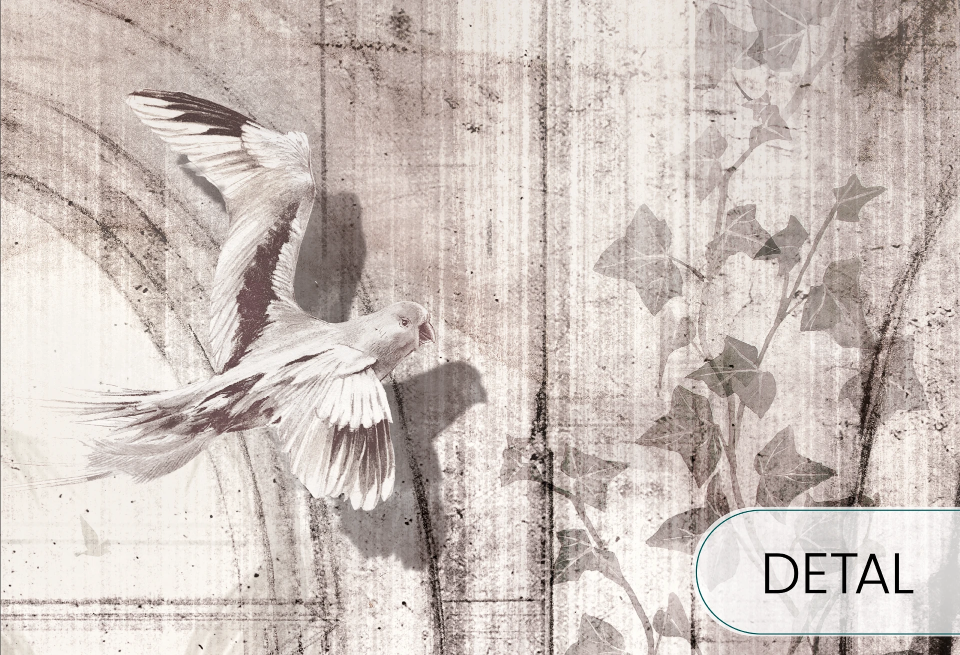 WINDOWS TO THE AMAZON - light - tapeta vintage do salonu lub sypialni