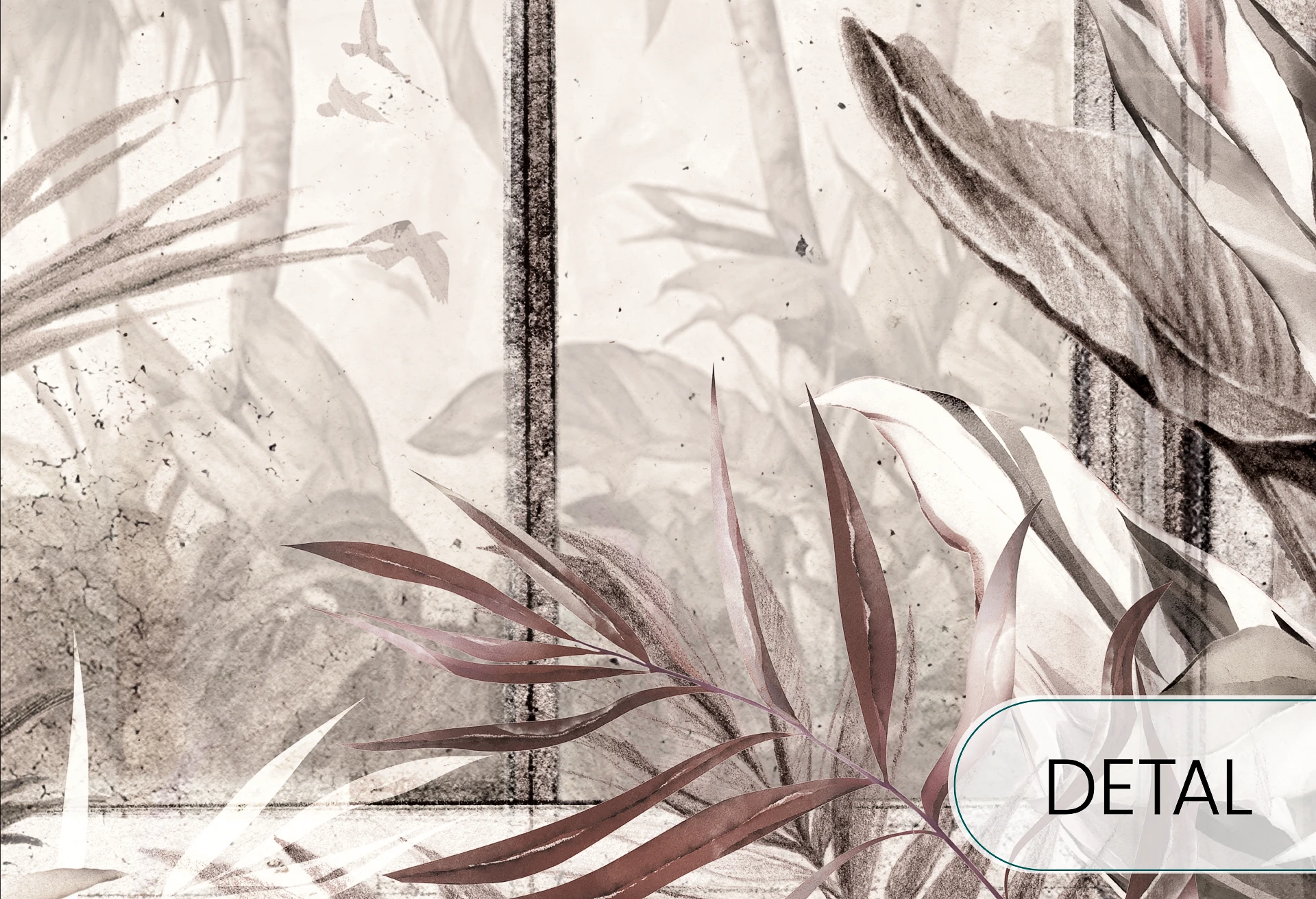 WINDOWS TO THE AMAZON - light - tapeta vintage do salonu lub sypialni