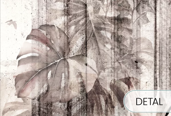 WINDOWS TO THE AMAZON - light - tapeta vintage do salonu lub sypialni - detal